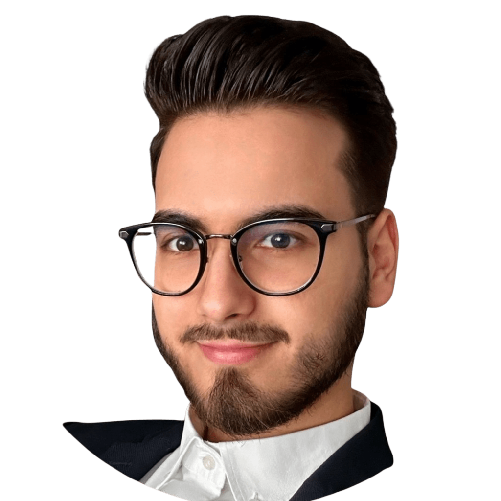 Porträt von Eray Esen, Social Media Experte und Berater, in professioneller Kleidung